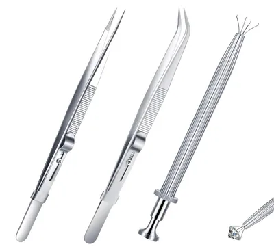 Piercingzangen-Set, 3-teilig, rostfreier Stahl, für Kugeln und Schmuck