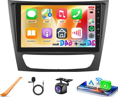 Immagine prodotto di Autoradio Android – Sistema multimediale – Unità di navigazione – Display IPS da 9 pollici