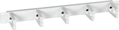 Image de Panneau de gestion des câbles 19" 1U, 5 étriers -- plastique RAL9005