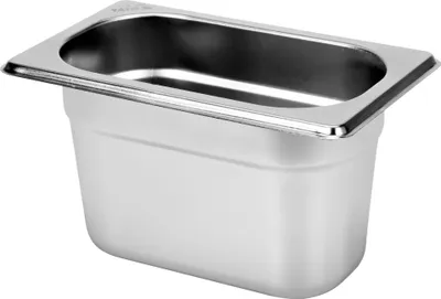 Produktbild von Gastro Behälter, Gastronomiebehälter Edelstahl GN 1/9 Tiefe 100mm, 176x108mm