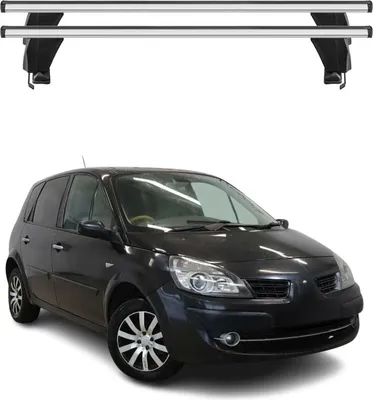 Image de Menabo Barres de toit Transversales pour Renault Scenic III 2009-2013 Alu Gris
