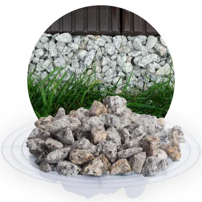 Produktbild von Schicker Mineral-Granit Ziersplitt gelb-grau 25 kg-8-16mm