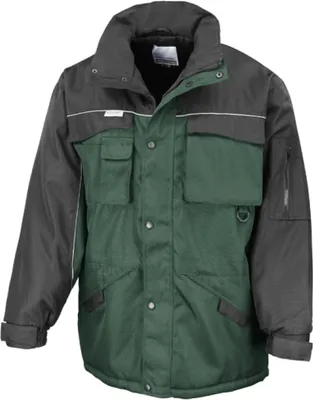 Produktbild von Result WORK-GUARD R72X | Arbeitsjacke Workguard Heavy Duty Combo Coat - Farbe: Bottle Green/Black - Größe: L