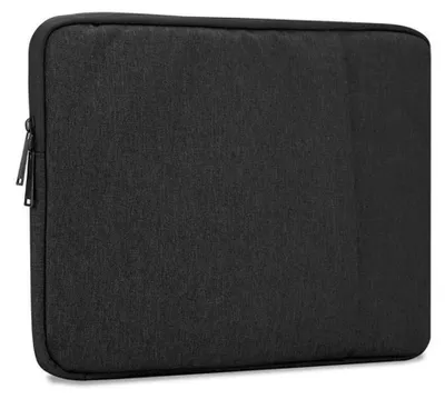 Produktbild von Cadorabo Laptop / Tablet Schutz Tasche 15.6 Zoll in Schwarz Laptoptasche Notebook Computer Stoff Samt-Innenfutter