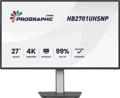 Produktbild von 27" IPS BLACK 2.0 panel, 3840x2160 UHD, DCI-P3 99%, Pantone Certified, Delta E<2, USB-C Dock (LAN/96W PD/DP-OUT), 4ms, 15cm height adj. stand, 450cd/m², CR 3000:1, HDMI, DisplayPort, Speakers, USB HUB (3x 3.2+1xC)