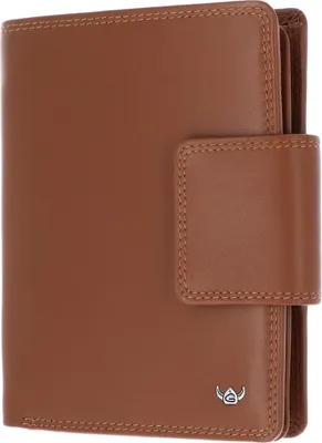 Produktbild von Golden Head Leder Geldbörse Polo RFID Protect Kombischeintasche mit Riegel 2300 Cognac braun