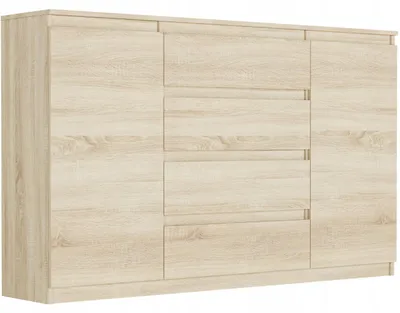 Obrázek produktu pro Komoda 160 cm zásuvky dveře skříňka FRAMIRE R-160-S4 sonoma
