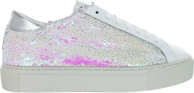 Immagine prodotto di D.A.T.E. Mezze scarpe italiane da donna in pelle bianca con paillettes 39