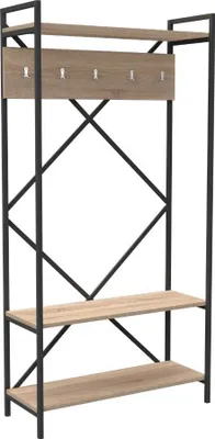 Immagine prodotto di Scaffale ingresso appendiabiti Kety metallo colore antracite