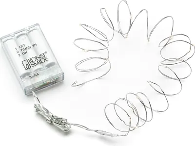 Produktbild von Konstsmide 1460-190, Silber, 20 Glühbirne(n), Nicht austauschbare(s) Leuchtmittel, Micro LED, Warmweiß, Akku