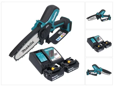 Immagine prodotto di Motosega a batteria Makita DUC 150 RT2 18 V 15 cm brushless + 2x batteria 5,0 Ah + caricabatterie