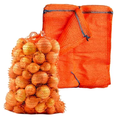 Produktbild von Raschelsäcke Netzsäcke Orange 35 cm x 50 cm Kartoffelsack Gemüsesack Zwiebelsack