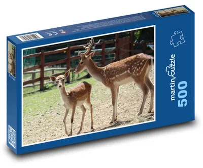 Obrázok produktu pre Puzzle 500 Jelene na lúke - martinpuzzle