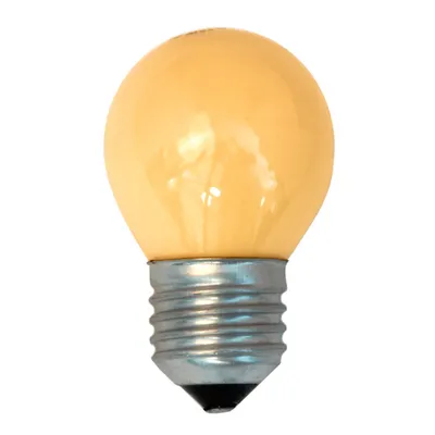 Image de Ampoule Merkur en forme de goutte, 25 W, culot E27, orange, ampoule à incandescence de 25 watts, sphérique, multicolore, dimmable