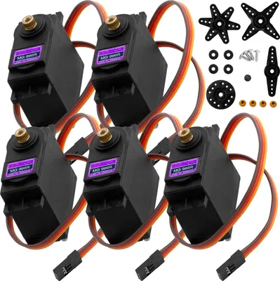 Produktbild von AZ-Delivery Aktoren MG996R Micro Digital Servo Motor mit Metall Getriebe für RC Roboter Hubschrauber Flugzeug, 5x MG996R