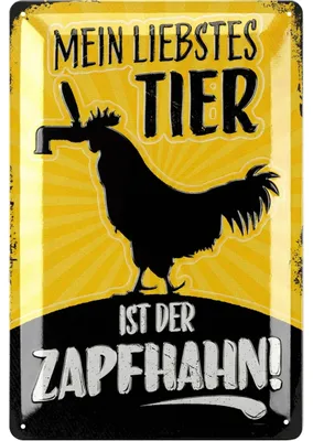 Produktbild von LANOLU Blechschilder retro Bier Bar Deko, Metallschilder mit Spruch für Partyraum, Küche, Bardeko, Cocktail Schild als Geschenk 20x30cm