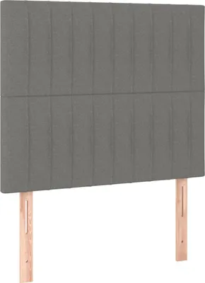 Produktbild von Kopfteile 2 Stk. Dunkelgrau 80x5x78/88 cm Stoff