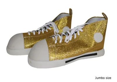 Produktbild von Clownschuhe Jumbosize gold/weiß