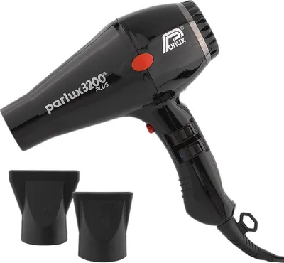 Produktbild von Parlux 3200 Plus, 71 m³/h, Schwarz, Einfarbig, Hängeschlaufe, 3,3 m, 1900 W