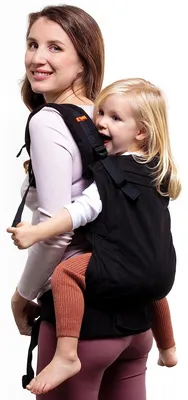 Productafbeelding van Draagzak - Peuterdraagzak - Ergonomisch - Zwart - 24 tot 48 maanden