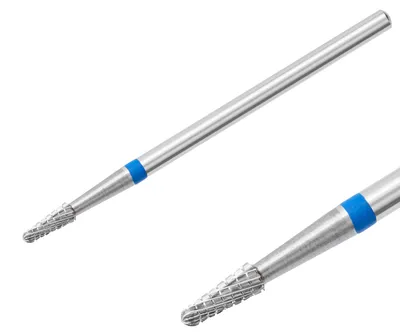 Produktbild von Hartmetallfräser Fräseraufsatz Bohrer Rundkegel Normal Schleifer Maniküre (blauer Ring)