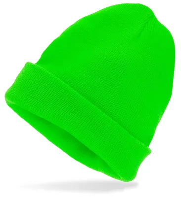 Produktbild von Neongrüne Beanie 80er Disco Neon