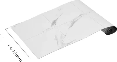 Image de Carreaux de sol vinyle autocollants, grain de bois, imperméables et résistants aux taches, blanc 1 pièce, 16.5㎡