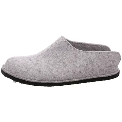 Produktbild von Haflinger Damen Pantoffel Herren Filz Hausschuh Flair Smily 311013, Größe:39 EU, Farbe:Grau