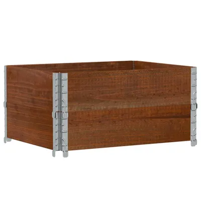 Zdjęcie produktu dla vidaXL Sadzarka brązowa 80x60 cm z litego drewna sosnowego