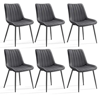 Immagine prodotto di Sedie da pranzo - Set di 6 - Sedie imbottite - Set di sedie - Sedie confortevoli