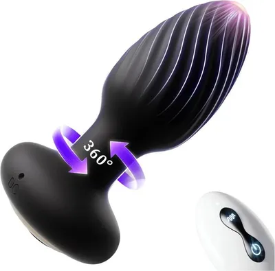 Produktbild von Sensual A124 Vibrační anální kolík s dálkovým ovládáním 9,7 cm, černý