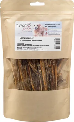Produktbild von Wild & Fein Lammziemer - 100 g Hundesnack