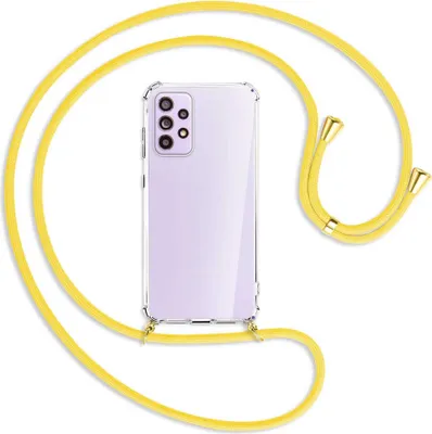Produktbild von Handykette Backcover-Schutzhülle mit Band (Metall goldfarben) für Samsung Galaxy A33 5G - gelb