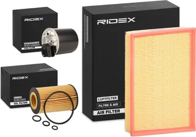 Produktbild von RIDEX Filterset Inspektionspaket Filtersatz passend für MERCEDES-BENZ E-Klasse Limousine (W212) SPRINTER 3,5-t Kasten (906) VIANO (W639) VITO Kasten