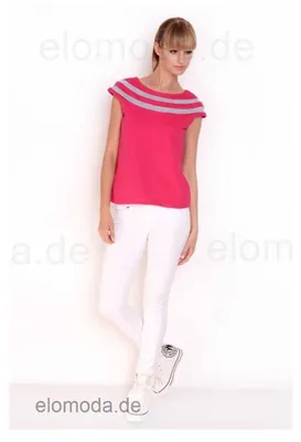 Produktbild von Damen Longshirt Tunika T-Shirt Sommer Shirt; Pink