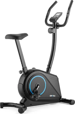 Produktbild von Gymtek® Magnetischer Heimtrainer, Fahrrad für Zuhause - bis 120kg - 8 Widerstandsstufen, 5kg Schwungmasse - LCD Display - für Home Gym Fitness