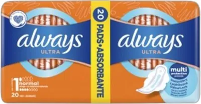 Zdjęcie produktu dla Podpaski Ultra Normal Plus Always 20 Sztuk
