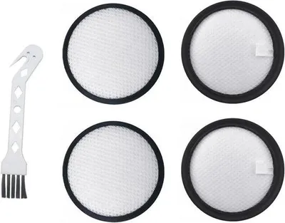 Produktbild von HEPA-Filter-Set für Staubsauger - 4 Stück - Möbelreinigung - Ø 82 mm