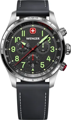 Produktbild von Wenger 01.0543.110 Herrenuhr Terragraph Chrono 43mm 10ATM