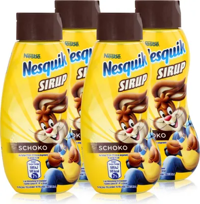 Produktbild von Nestle Nesquik Schoko Sirup 300ml - Extra schokoladig im Geschmack (4er Pack)