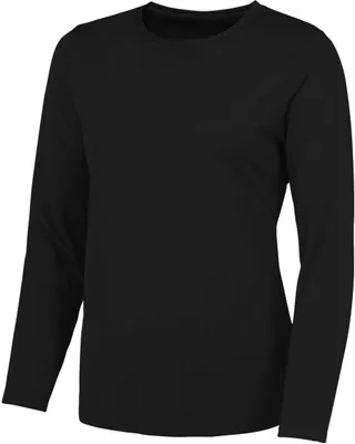 Produktbild von Just Cool JC012 | Damen Long Sleeve Cool T / UV-Schutzfaktor 30 - Farbe: Jet Black - Größe: XL