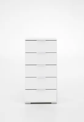 Image de Hochkommode >Easy Plus< (BxHxT: 49x102x41 cm) in weiß - 49x102x41cm (BxHxT)