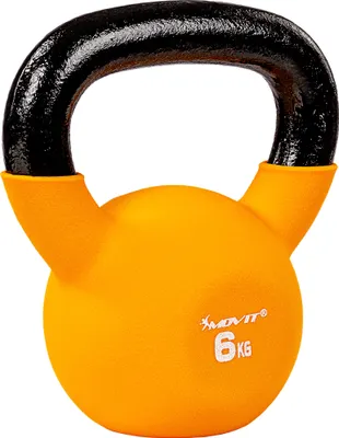 Produktbild von MOVIT Kettlebell Kugelhantel Kugelgewicht Schwunghantel Gusseisen 6kg orange