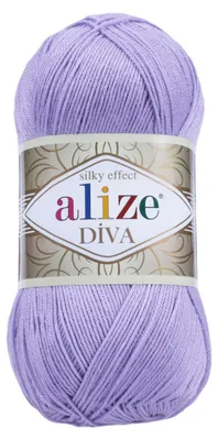 Strickgarn ALIZE DIVA Sommerwolle Häkelgarn Wolle Sommer Stricken Häkeln 158 violett