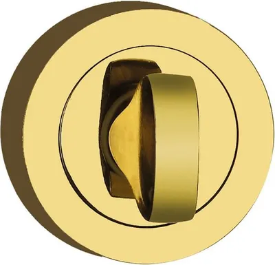 Produktbild von Rundes Toilettenschild mit Rosette, Gold, Elika