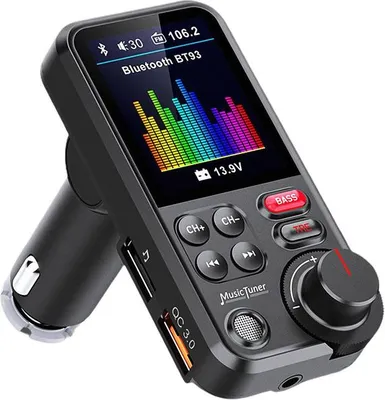 Obrázok produktu pre Verk 10139 Transmitter FM, Bluetooth BT93, 5.0, QC3.0