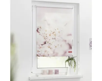 Obrázek produktu pro Roleta na okno Lichtblick bez vrtání Třešňové květy 70x150 cm včetně upínacích držáků