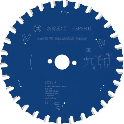 Produktbild von EXPERT Sandwich Panel Kreissägeblatt, 165x2/1,6x20 mm, Z30