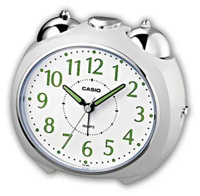 Produktbild von Casio Analog Wecker Bell Alarm mit Snooze Weiss TQ-369-7EF
