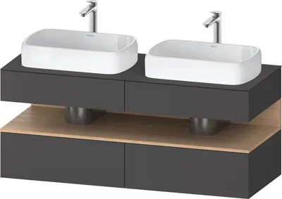 Produktbild von DURAVIT QA4767030490010 QAT KWTU WH Eck 1400x550x600 Gt Mt. H